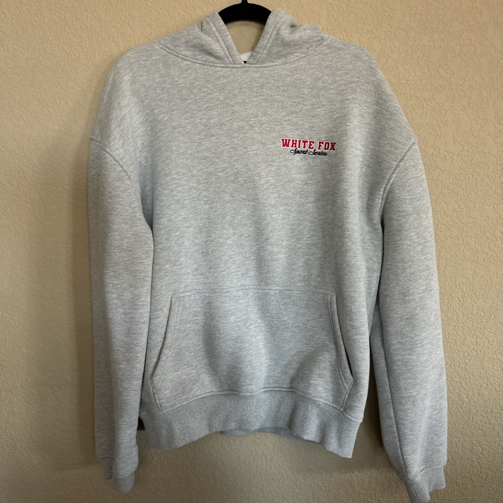 White Fox Sport Series Gray Hoodie | S/M | Great Condition